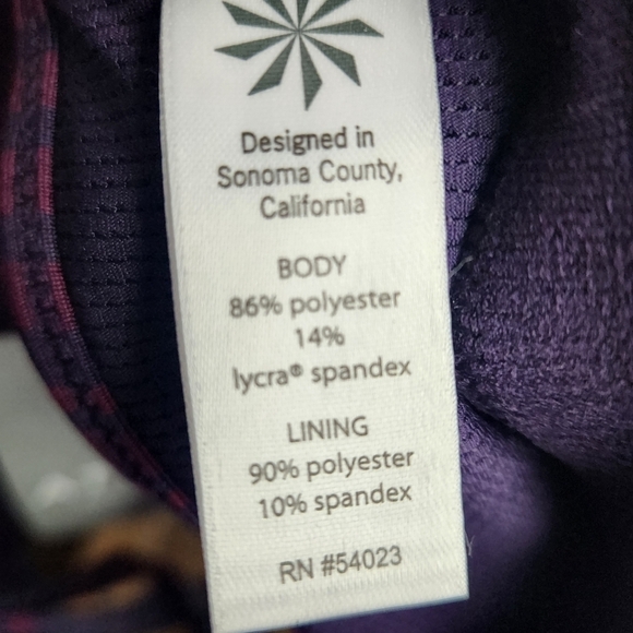 New Athleta Full Focus Strappy Sports Bra PurpleColorblock Stripe XXS - Picture 6 of 8